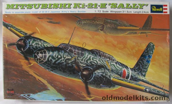 Revell 1/72 Mitsubishi Type 97-2 Bomber (Ki-21-II) Sally, H169-800 plastic model kit